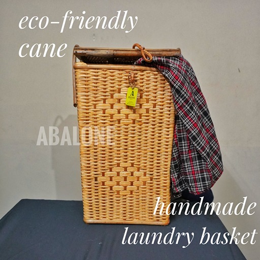 cane laundry basket